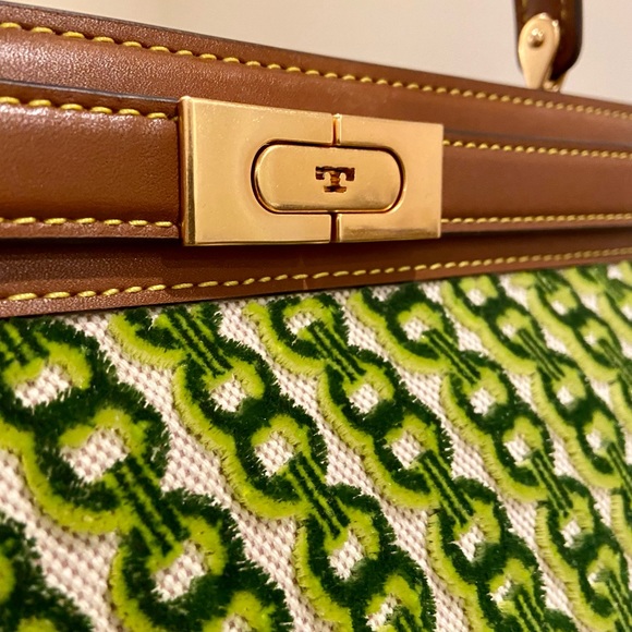 Tory Burch NWT luxury RARE Authentic Lee Radziwill Fil Coupe Small Satchel/bag - Picture 14 of 17